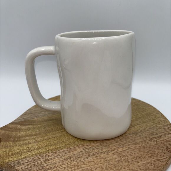 Rae Dunn Artisan Collection "DOG DAD" Mug Cup Coffee Magenta White/Black  NWOT - Picture 3 of 6